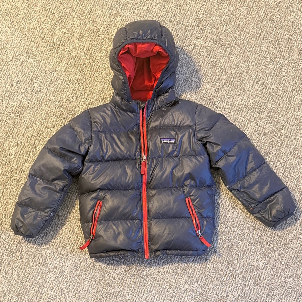 Patagonia Kids Puffer Jacket - Gray and Red